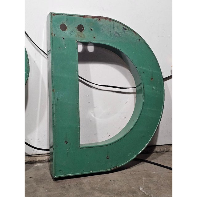 Industrial Large Letters Sign For Sale - Image 4 of 8