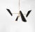 Visual Comfort AERIN for Visual Comfort Signature Franca Small Pivoting Chandelier in Hand-Rubbed Antique Brass with Black Shades For Sale - Image 4 of 5