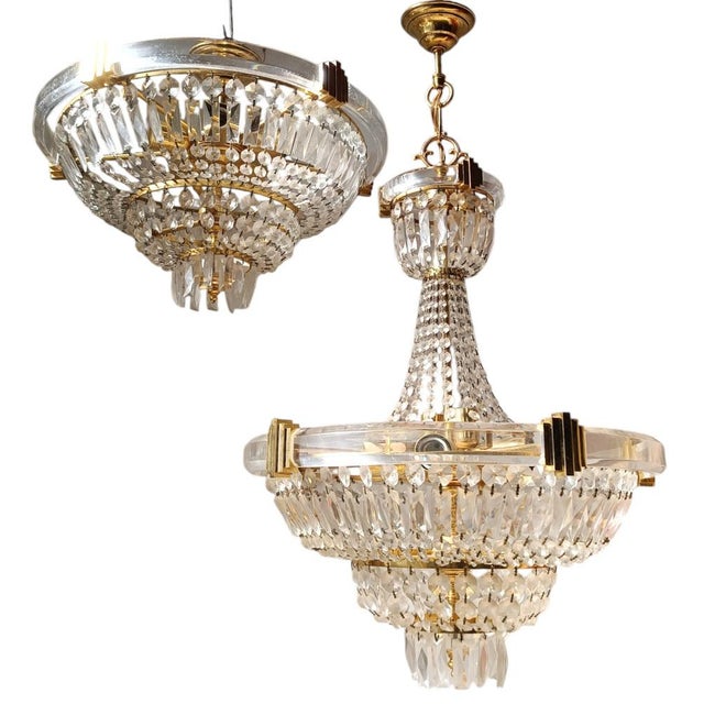 Classic Empire Chandeliers from Bakalowits & Söhne, Set of 2 For Sale - Image 6 of 14