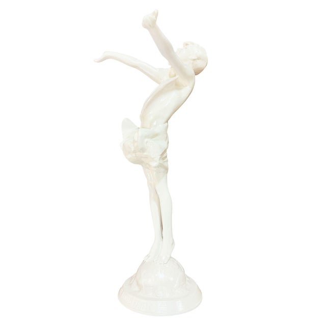1910s 1916 " the Good Fairy" Spelter Metal Nymph Statue by Jessie McCutcheon Raleigh For Sale - Image 5 of 10