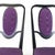 Textile Austrian Modern Chairs 414 in Black Wood & Purple Fabric attributed to Kammerer Thonet, 1990s, Set of 3 For Sale - Image 7 of 18