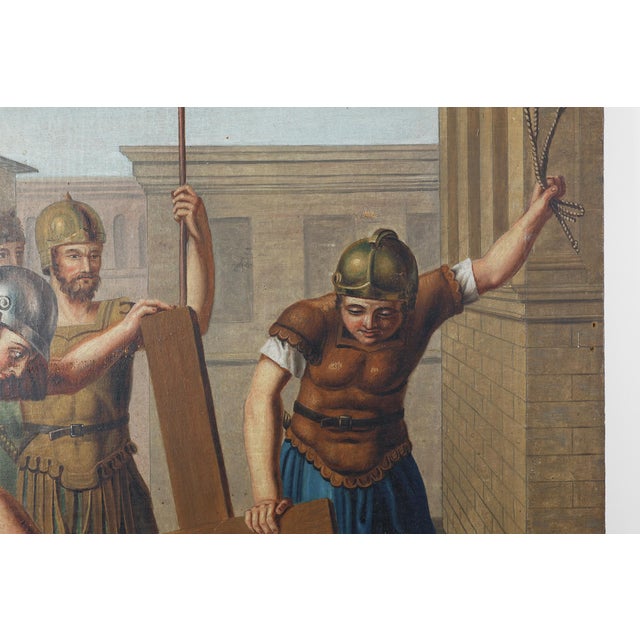 Flemish Artist, Passion of Christ, 1900, Oil on Canvas For Sale - Image 6 of 12