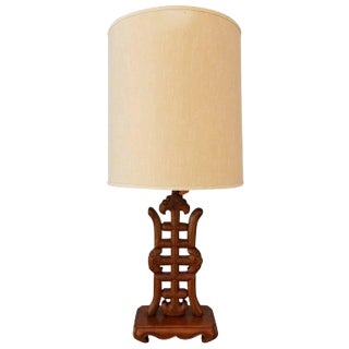 Chinese Symbol Table Lamp For Sale