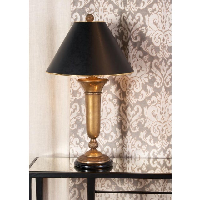 Contemporary Wildwood Cedric Brass Table Lamp For Sale - Image 3 of 4