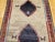 Vintage Persian Gabbeh Tribal Rug, Hand-Knotted Wool, Minimalist Diamond Design, Ivory & Gray, 4x7 For Sale - Image 9 of 15