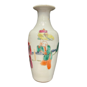 Antique Chinese Famille Verte Porcelain Vase