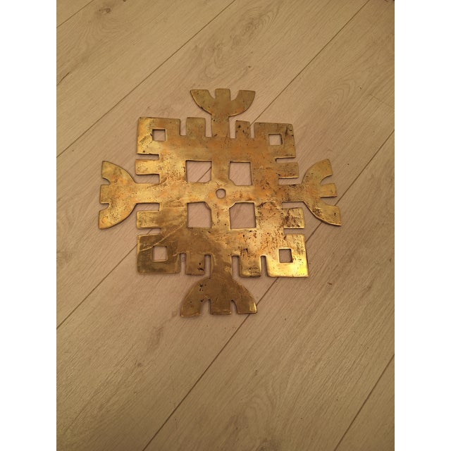 Vintage Gilded Bronze Frieze, 1960s For Sale - Image 6 of 6