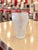 Mid-Century Frosted Glass Tumblers With Pink Metal Holders | 1950s Soda Fountain Drinkware | Set of 5 For Sale - Image 4 of 6