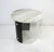 A very unique Space Age styled dark and clear Lucite side table with over lapping wrap design having two chrome knobs as...