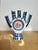 Ceramic Porcelain Candelabra with Five Fingers Model with Rooster from Sargadelos For Sale - Image 7 of 10