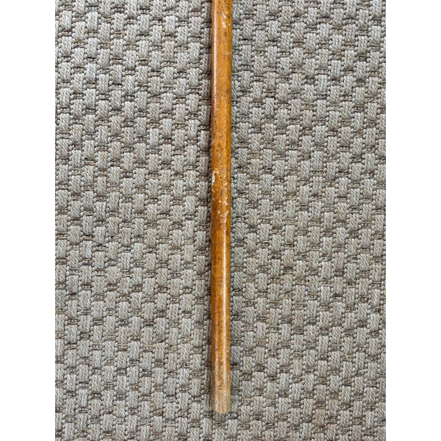 Brown Mid 20th Century Rustic Estate Wood Bamboo Walking Canes - Set of 5 For Sale - Image 8 of 17