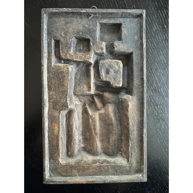 Metal Percz János, Cubist Sculpture in Bronze For Sale - Image 7 of 8