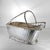 1950s mid-century modern silver-plated bottle holder from the iconic Gallia "Panier Vannerie" collection by Christofle,...
