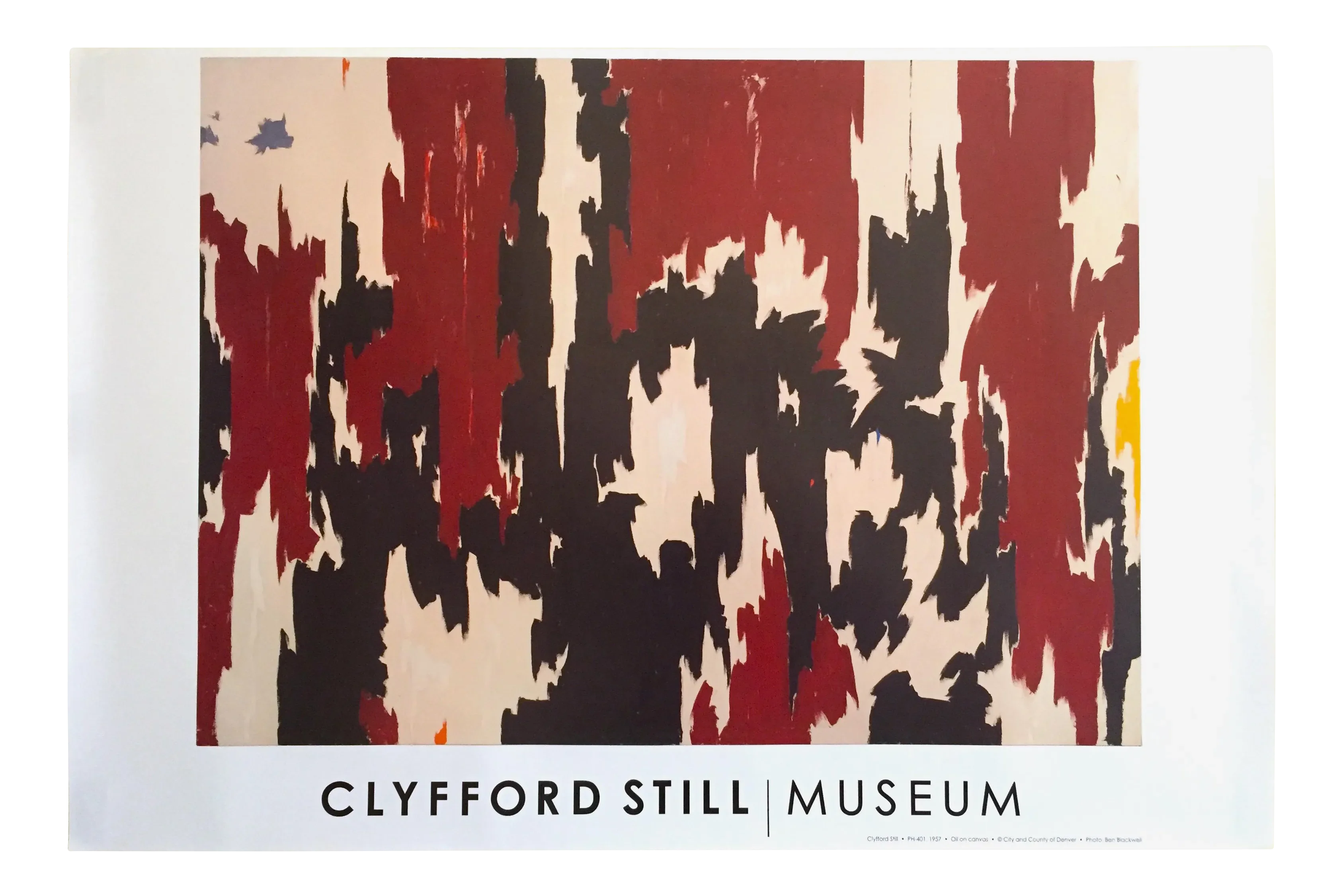 Clyfford Still Abstract Expressionist Lithograph Print Poster 