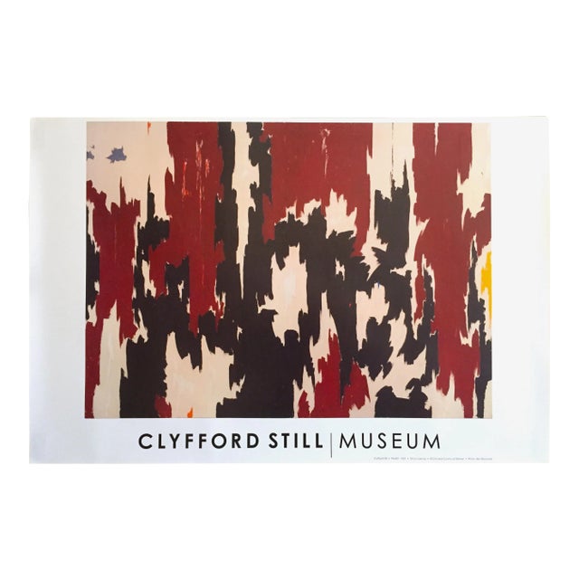 Clyfford Still Abstract Expressionist Lithograph Print Poster " Ph - 401 " 1957 For Sale