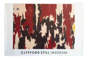 Clyfford Still Abstract Expressionist Lithograph Print Poster " Ph - 401 " 1957