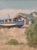 Arthur Harold Knott Antique 1920s Oil Painting Morro Bay Sailboat Landscape For Sale - Image 4 of 15