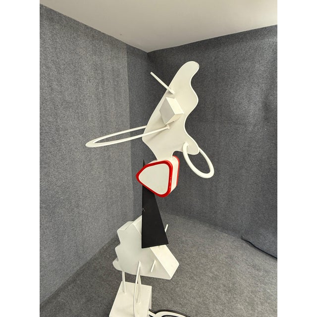 Brad Howe Large Postmodern Abstract Mixed Metal Sculpture on Base, Signed For Sale - Image 4 of 7