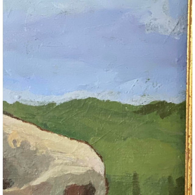 A cow reclines in a meadow in afternoon repose. This painterly rendering evokes a Dutch pastoral still life. The tempered...