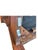 2020s Stickley Mission Collection Oak & Velvet Bow Arm Lounge Chair (Model 89-2590) For Sale - Image 5 of 16