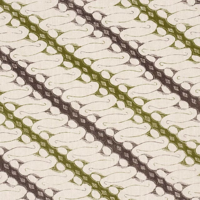 Contemporary SAMPLE - Schumacher X Rita Konig Ronnie Fabric In Green For Sale - Image 3 of 5
