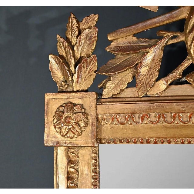 Wood Louis XV Golden Wood Mirror, 1768 For Sale - Image 7 of 17