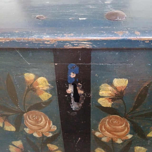 Early 19th Century Swedish Dome Top Wedding Trunk For Sale - Image 11 of 13