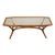 Vintage Midcentury Brazilian Wood and Glass Coffee Table For Sale