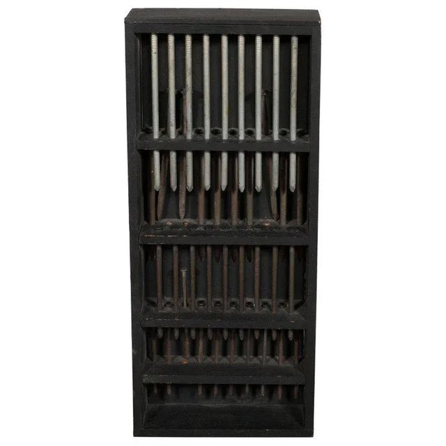 Black Untitled- Metal and Painted Wood Construction, in the Style of Louise Nevelson For Sale - Image 8 of 8