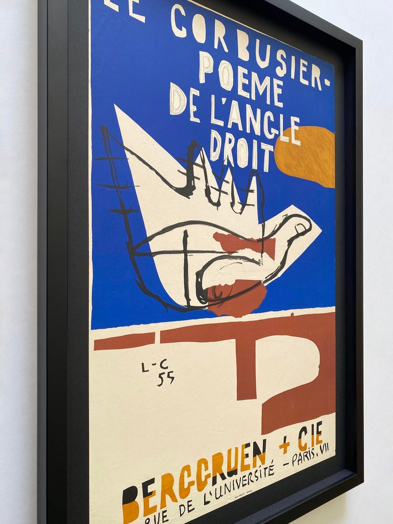 Le Corbusier Vintage 1955 Mid Century Modernist Mourlot Fine Art