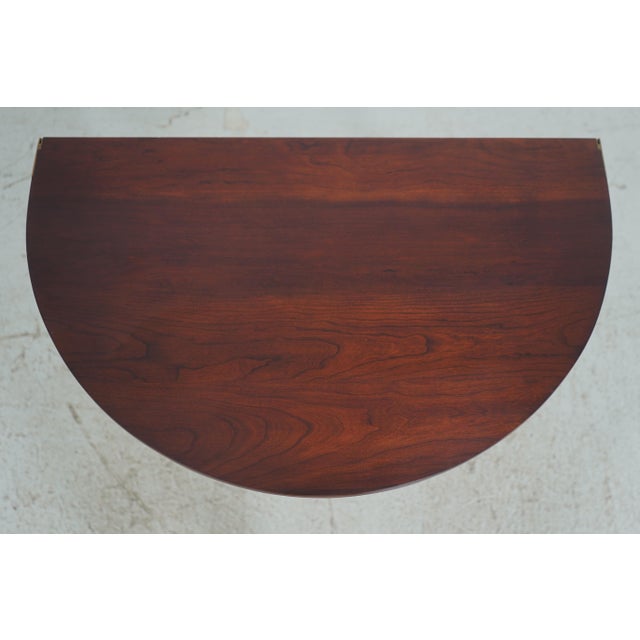 Traditional Sheppard of Virginia Cherry Flip Top Table For Sale - Image 3 of 12