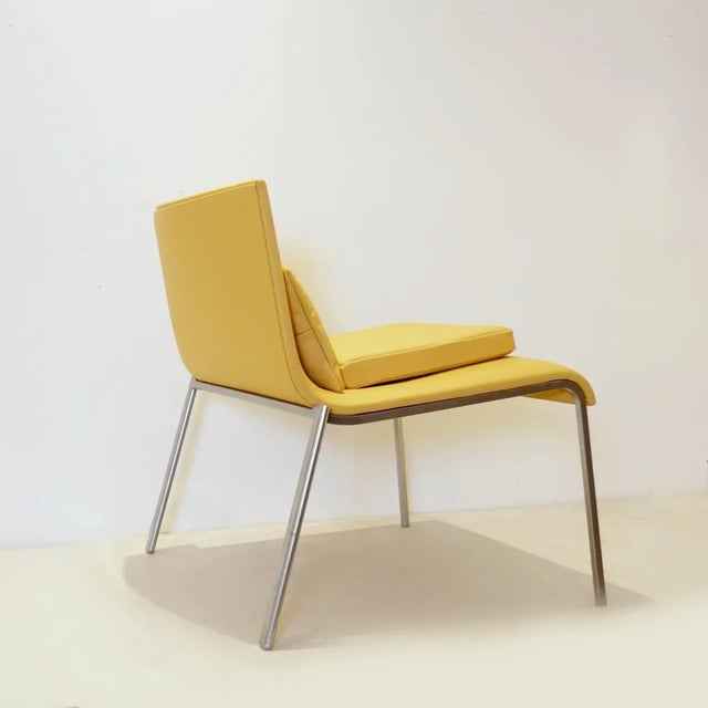 Modern Yellow Leather Lounge Chair from Ligne Roset, 1960s For Sale - Image 3 of 14