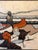 1960s Large Vintage Impasto Painting by Ferrante -Canoe Painting, Signed Framed Original Art 46x38 Inches For Sale - Image 5 of 10