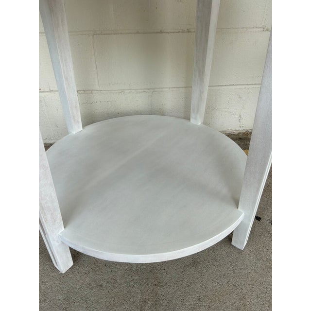 Modern Noir Company Modern White Wood Imperial Side Table For Sale - Image 3 of 3
