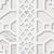 Modern SAMPLE - Schumacher Zanzibar Trellis Mylar Wallpaper In Silver Mylar For Sale - Image 3 of 4