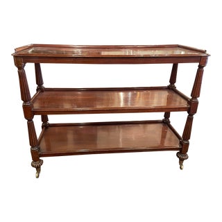 Antique Mahogany Trolley From England For Sale