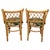 Wood Vintage Coastal Rattan Bistro Table & Chairs Set, New Tropical Fabric, 1970s For Sale - Image 7 of 13