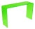 Neon Green Acrylic Console Table For Sale