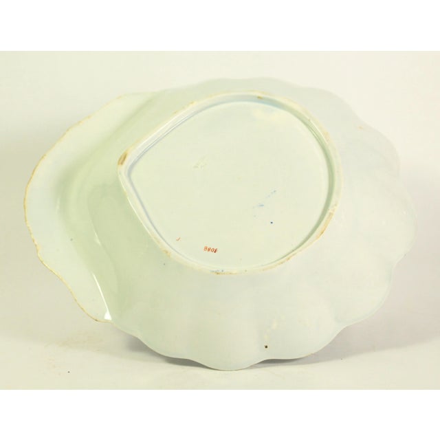 Circa 1820 Regency / Georgian Spode Pearlware Dish Shell Shaped Chinoiserie Flower For Sale - Image 11 of 12