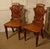 Early 19th Century Golden Oak Hall Chairs, Set of 2 For Sale - Image 3 of 5