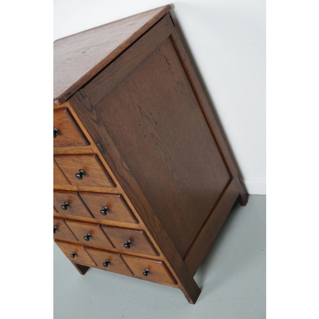 Dutch Oak Apothecary Cabinet, 1930s For Sale - Image 10 of 13