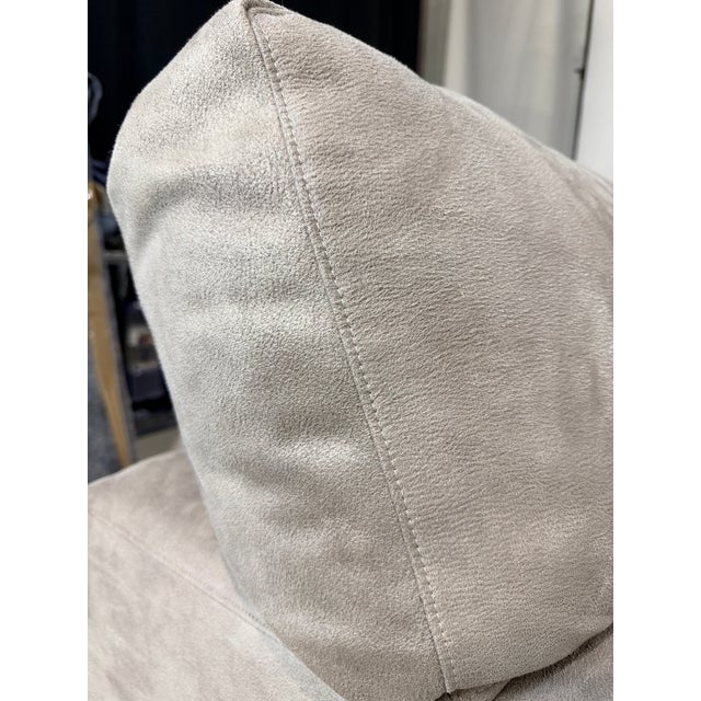 Taupe Paladin 3-Piece 6-Seater Taupe Microfiber Sectional For Sale - Image 8 of 10