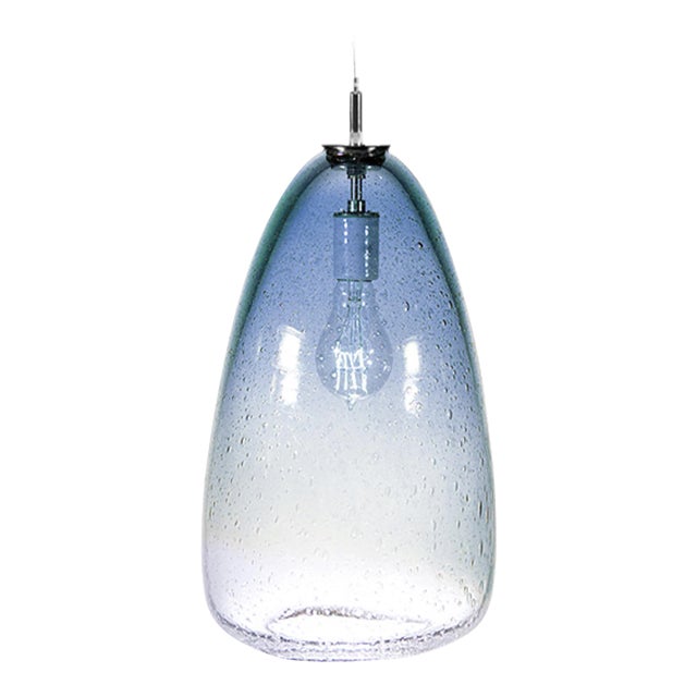 Summit Pendant Light from the Fizz Collection in Steel Blue For Sale