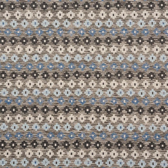 Sample - Schumacher Ayumi Performance Fabric in Blue For Sale