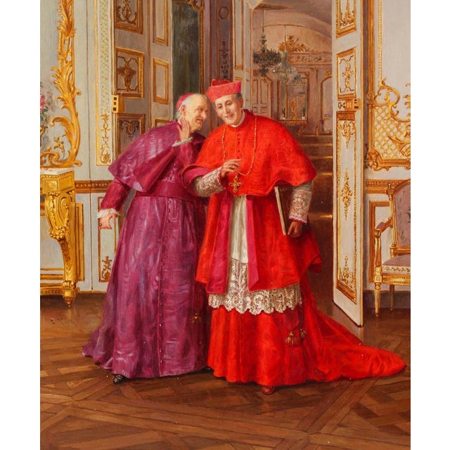 Renato Moretti, Confidences, 19th Century, Oil Painting For Sale - Image 3 of 15