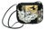 Moon Bags by Patricia Smith Needlepoint Leather & Hand Painted Lacquer Wood Handbag For Sale