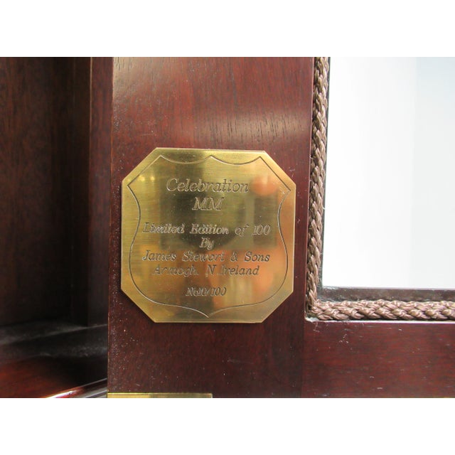 James Stewart Son Inlaid Grandfather Clock For Sale - Image 9 of 13