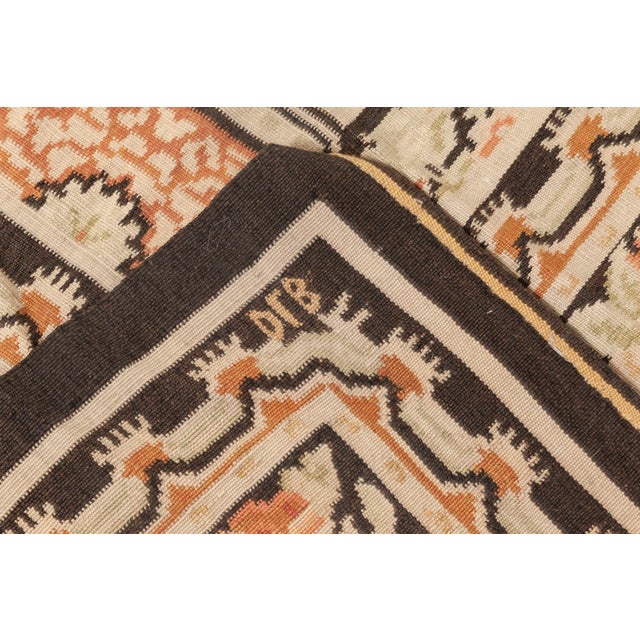 Textile Modern Bassarabian Botanic Design Hand Knotted Wool Rug by Doris Leslie Blau For Sale - Image 7 of 7