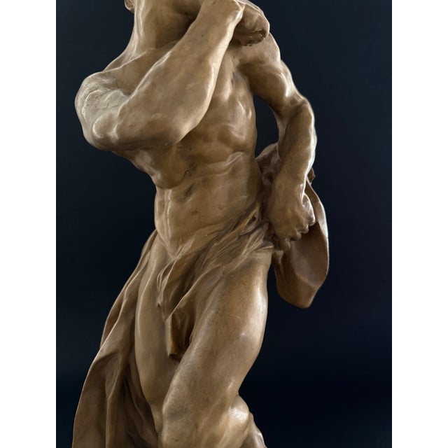 Stucco Sculpture Depicting a Faun, 20th Century, 1950s, Gesso For Sale - Image 13 of 16
