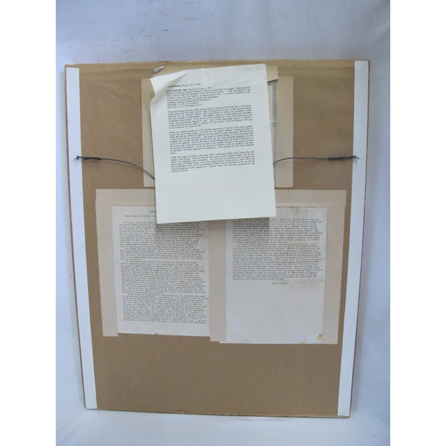 Paper Manuel Robbe Signed Nu Se Coifant Woman Doing Hair Drypoint Etching Print For Sale - Image 7 of 8